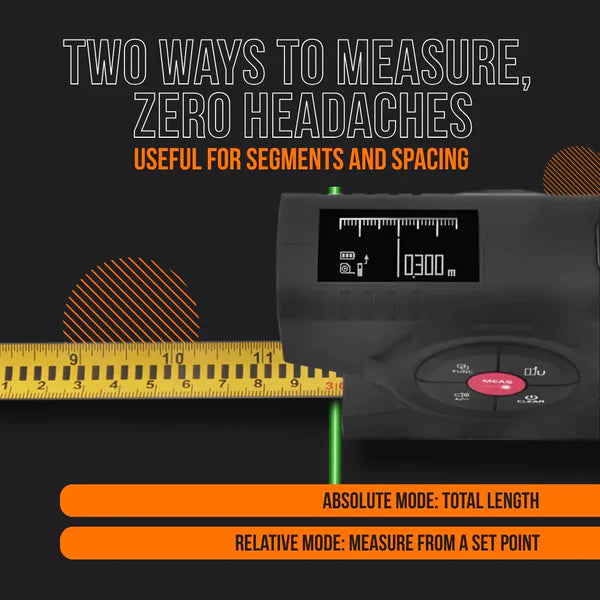 Precision Core's 3-in-1 Digital Laser Tape Measure