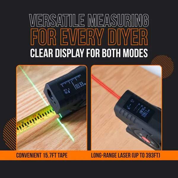Precision Core's 3-in-1 Digital Laser Tape Measure