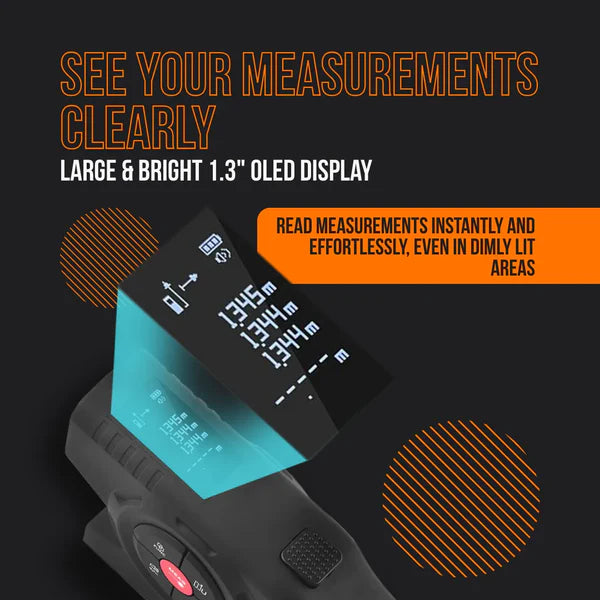 Precision Core's 3-in-1 Digital Laser Tape Measure