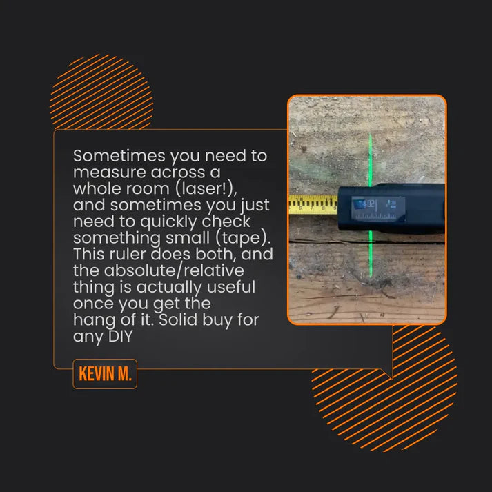 Precision Core's 3-in-1 Digital Laser Tape Measure