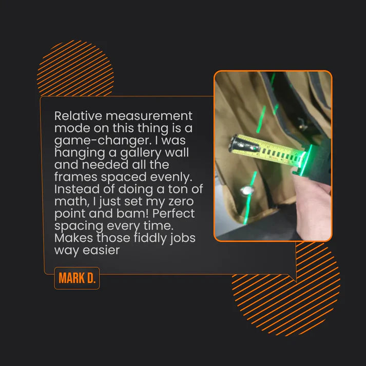 Precision Core's 3-in-1 Digital Laser Tape Measure